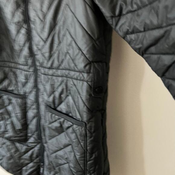 Athleta Jacket Womens Small Black Quilted Mendocino Coat Full Zip Outdoor Winter - Picture 10 of 12
